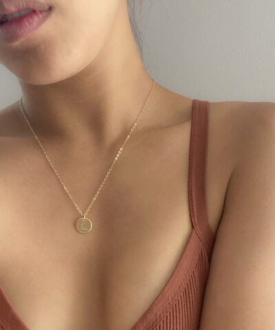 Alternative view of Leo Zodiac Necklace, 14k Gold-Filled